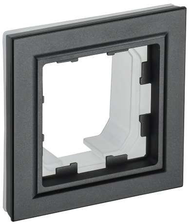 BRITE Рамка 1-местная IP44 РУ-1-БрЧ-44 черный IEK