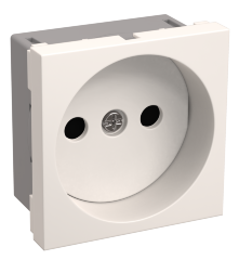 Розетка РКС-20-20-П-К без заземляющего контакта 2к (на 2 модуля) ПРАЙМЕР белая IEK