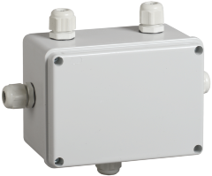 Коробка распаячная КМ41331 для открытой проводки 150х110х85мм IP55 (RAL 7035, гермовводы PG11 5шт) IEK