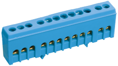 Шина N "ноль" в корпусном изоляторе на DIN-рейку ШНИ-6х9-16-К-С IEK