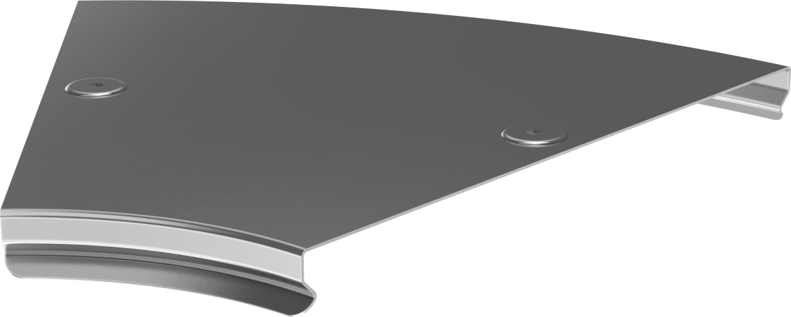 Крышка поворота плавного 45град (тип Г01) ESCA 300мм IEK