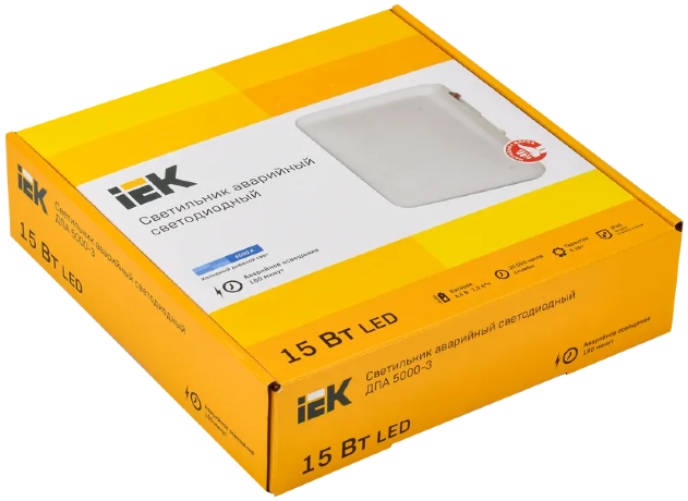 Светильник аварийный ДПА 5000-3 постоянного действия 3ч IP65 совместим с УДТУ IEK