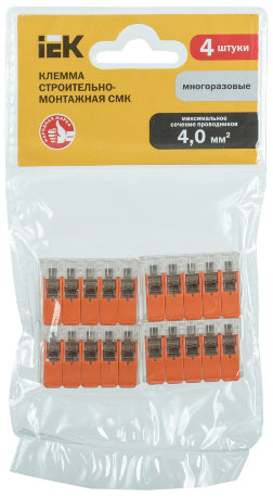 Строительно-монтажная клемма СМК 223-415 компактная IEK