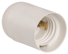 Патрон подвесной Ппл27-04-К02 пластик Е27 белый (50шт) (стикер на изделии) IEK