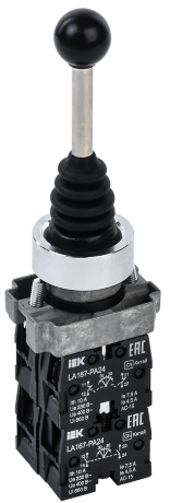 Джойстик LA167-PA24 на 4 положения 4з без фиксации черный IEK