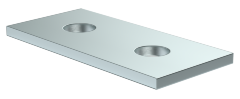 Пластина соединительная с 2 отверстиями для STRUT-профиля HDZ IEK