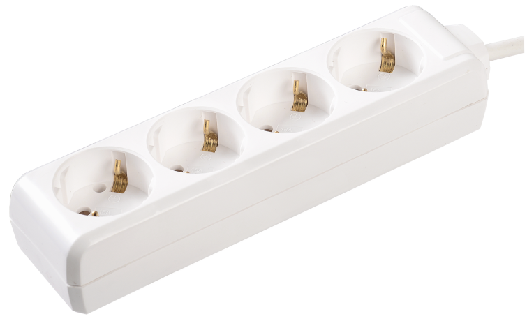 Удлинитель У04 4 места 2P+PE/3м 3х1мм2 16А/250В IEK