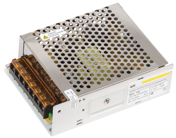Драйвер LED ИПСН-PRO 100Вт 12В блок-клеммы IP20 IEK