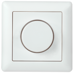 Диммер поворотный DALI (Broadcast) со встроенным БП 125мА пластик белый IEK