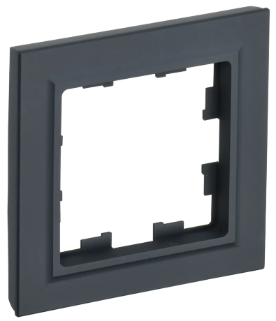 BRITE Рамка 1-местная РУ-1-БрГ графит IEK