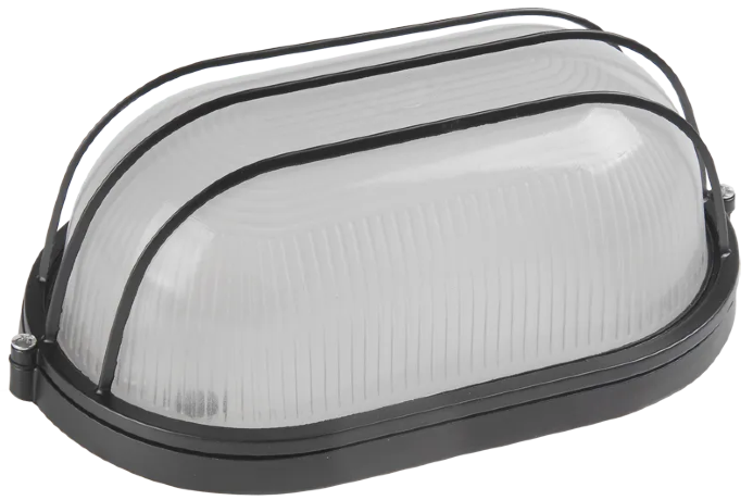 Светильник НПП1406 черный/овал сетка 60Вт IP54  ИЭК