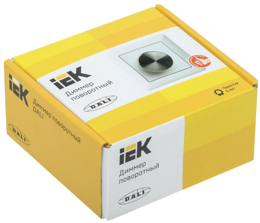 Диммер поворотный DALI (1 адрес) пластик белый IEK