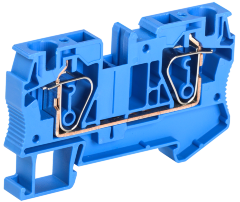 Клемма пружинная КПИ 2в-6 57А синяя IEK