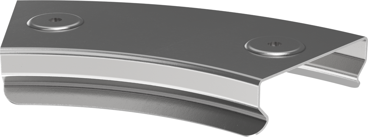 Крышка поворота плавного 45град (тип Г01) ESCA 50мм IEK