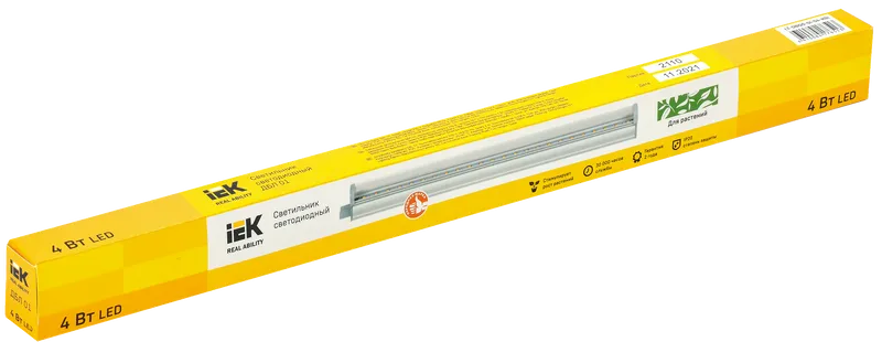 LIGHTING Светильник светодиодный ДБЛ 01 4Вт 313мм IEK