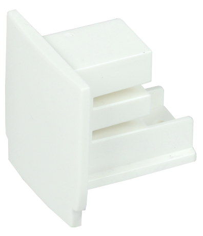 Заглушка для трехфазного осветительного шинопровода белая IEK