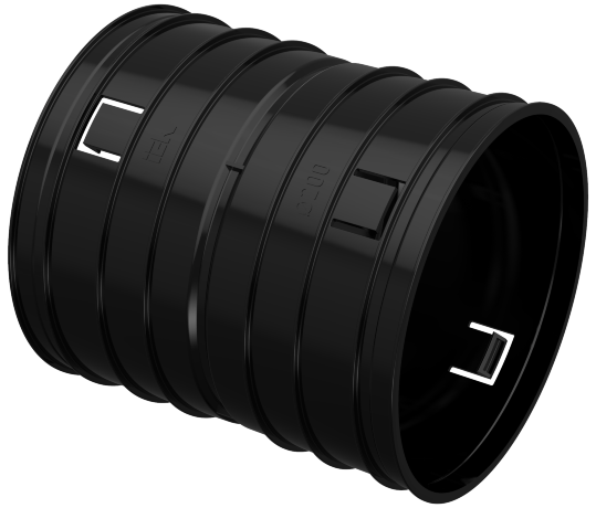 Муфта соединительная для двустенной трубы d=200мм IEK