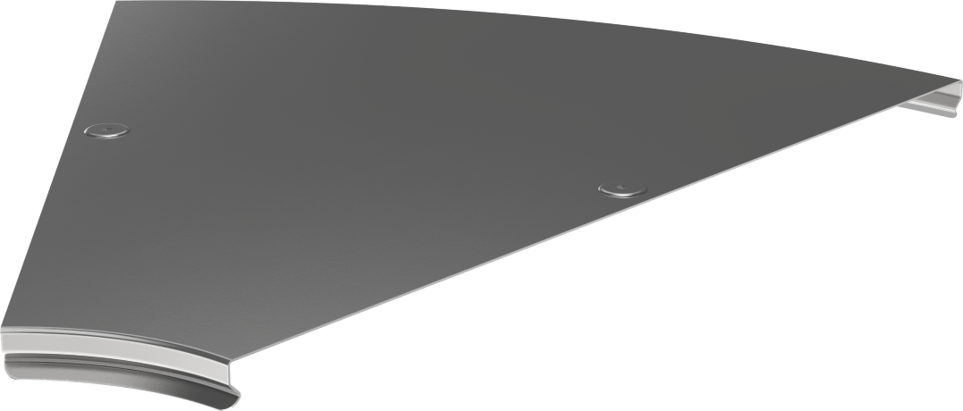 Крышка поворота плавного 45град (тип Г01) ESCA 600мм IEK