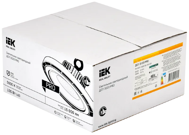 PRO Светильник ДСП 3020 100Вт 120гр 5000К IP65 IEK