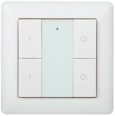 Панель управления DALI (2 адреса) 4 кнопки пластик белый IEK