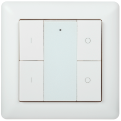 Панель управления DALI (2 адреса) 4 кнопки пластик белый IEK