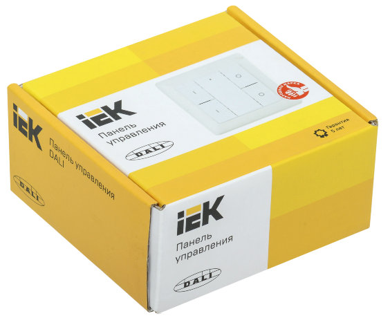 Панель управления DALI (2 адреса) 4 кнопки пластик белый IEK