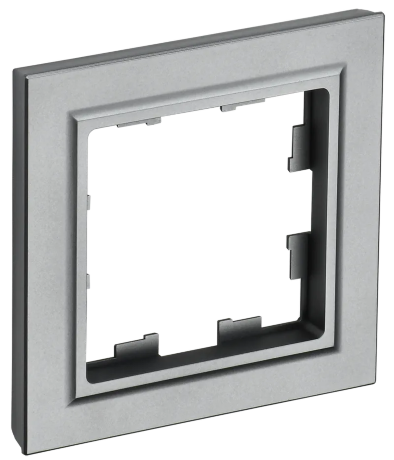 BRITE Рамка 1-местная РУ-1-БрС сталь IEK