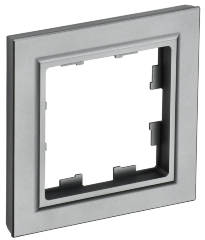 BRITE Рамка 1-местная РУ-1-БрС сталь IEK