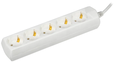 Удлинитель У05 5 мест 2P+PE/1,5м 3х1мм2 10А/250В GENERICA