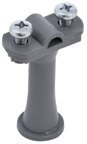 Держатель проводника круглого 6-10мм h=59мм пластик серый IEK