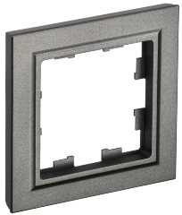 BRITE Рамка 1-местная РУ-1-БрТБ темная бронза IEK