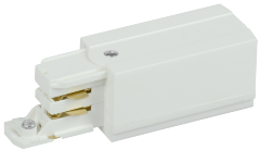 Кабельный ввод (подвод питания) правый для трехфазного осветительного шинопровода белый IEK