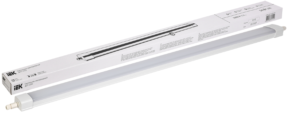 Светильник светодиодный ДСП 1332 36Вт 5000К IP65 1200мм IEK