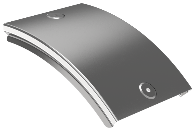 Крышка поворота плавного 45град вертикального внешнего (тип В20) ESCA 100мм IEK