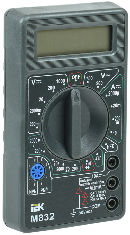 Мультиметр цифровой UNIVERSAL M832 IEK