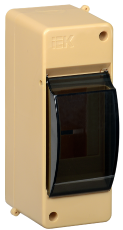 Бокс с прозрачной крышкой КМПн 2/2 для 2-х автоматических выключателей (Сосна) IEK