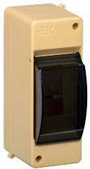 Бокс с прозрачной крышкой КМПн 2/2 для 2-х автоматических выключателей (Сосна) IEK