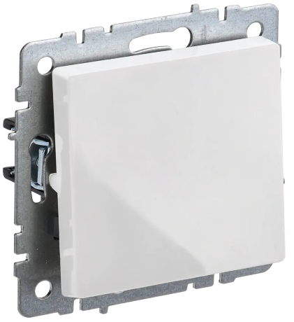 BRITE Выключатель 1-клавишный проходной 10А ВС10-1-6-БрБ белый IEK