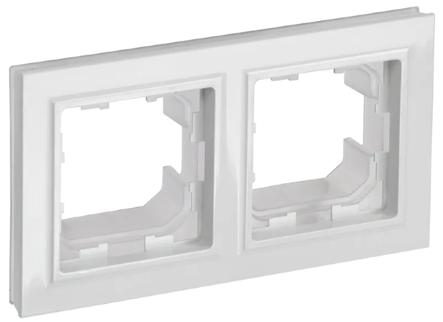 BRITE Рамка 2-местная IP44 РУ-2-БрБ-44 белый IEK