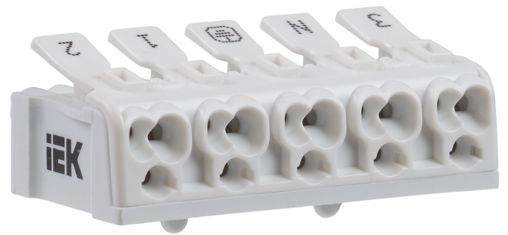 Клемма пружинная соединительная КСПн5-3L+N+PE IEK