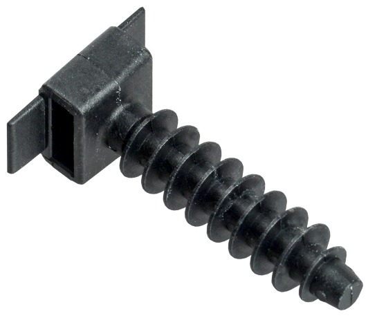 База дюбельная БД 30х10мм под хомут черная (100шт) IEK