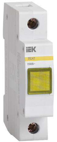Лампа сигнальная ЛС-47 неон желтая IEK
