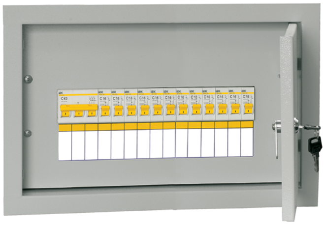 Щиток распределительный УОЩВ-3-63-12-0 36 УХЛ4 IP31 IEK