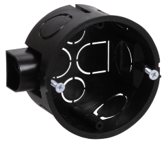 Коробка установочная КМ40002 d65x40мм для твердых стен (с саморезами) IEK