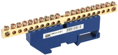 Шина N "ноль" на DIN-изоляторе ШНИ-6х9-20-Д-С IEK