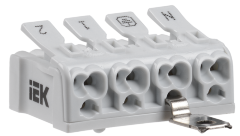 Клемма пружинная соединительная КСПнз4-2L+N+PE IEK