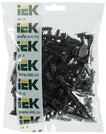 База дюбельная БД 35х10мм под хомут черная (100шт) IEK