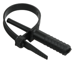 Хомут дюбельный ХД 7х150 черный (50шт/упак) IEK