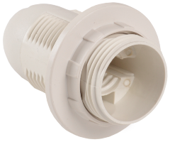 Патрон с кольцом Ппл14-02-К12 пластик Е14 белый (50шт) (стикер на изделии) IEK