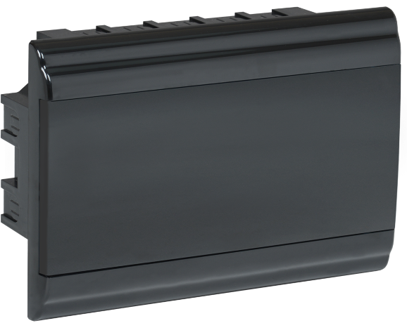 Корпус модульный пластиковый встраиваемый ЩРВ-П-12 PRIME черный IP41 IEK